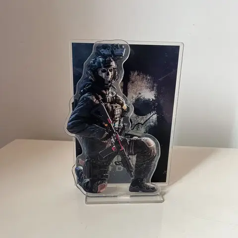 Call of Duty Surrounding High Appearance Ghost Supervisor Standing Brand Table Decoration Anime Grain Gift Desktop Plaque