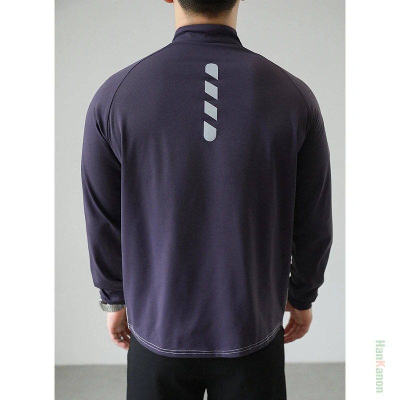 ملابس رياضية للياقة البدنية سريعة الجفاف للرجال - تي شيرت سريع الجفاف لركوب الدراجات في الهواء الطلق واللياقة البدنية بأكمام طويلة #2