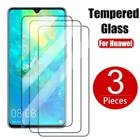 3PCS 9D tempered glass for Huawei P30 P40 P20 Mate 20  Lite E Nova 5T screen protector for Huawei P Smart Z Y7 2019 2021