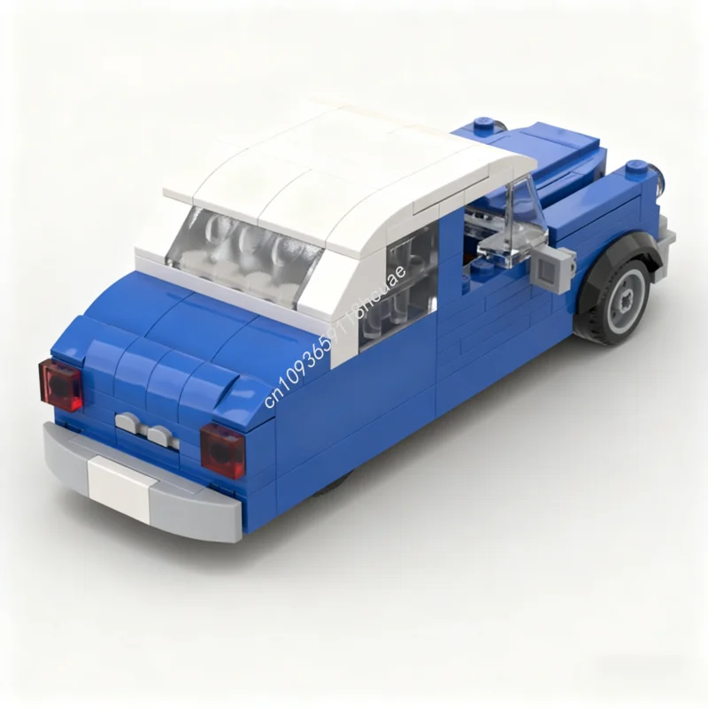 224 Uds. MOC Hudson hornet seis modelos anchos bloques de construcción juguetes educativos creativos DIY arquitectura Modular regalos de navidad