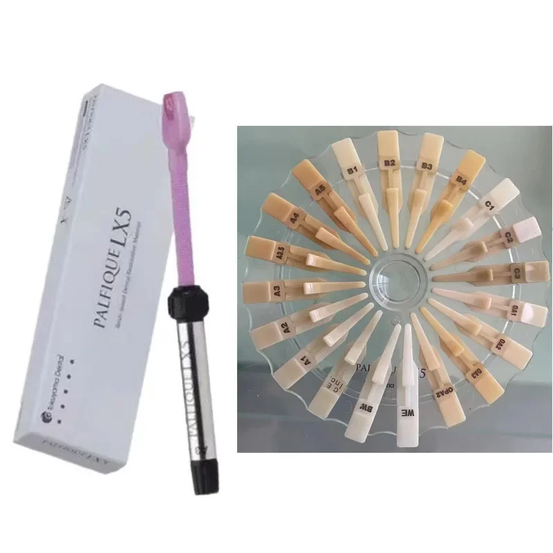 

Dental Material LX5 Light Cure Composite Resin Self Curing Adhesive Universal Dental Therapy Filling Repair Material 2.0ml(3.8g)