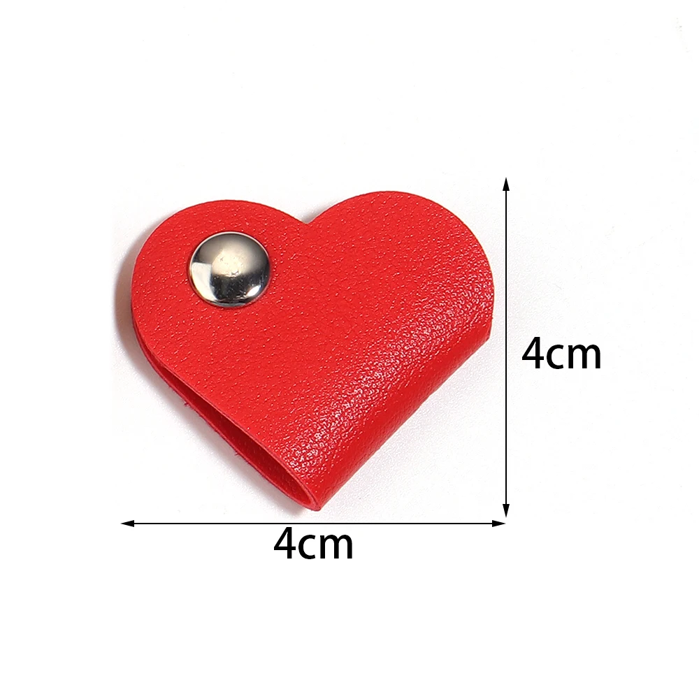 5pcs Mini Heart Shape Cable Organizer Multifunctional Charge Cable Protectors Data Cord Clip Travel Earphone Cables Organizer