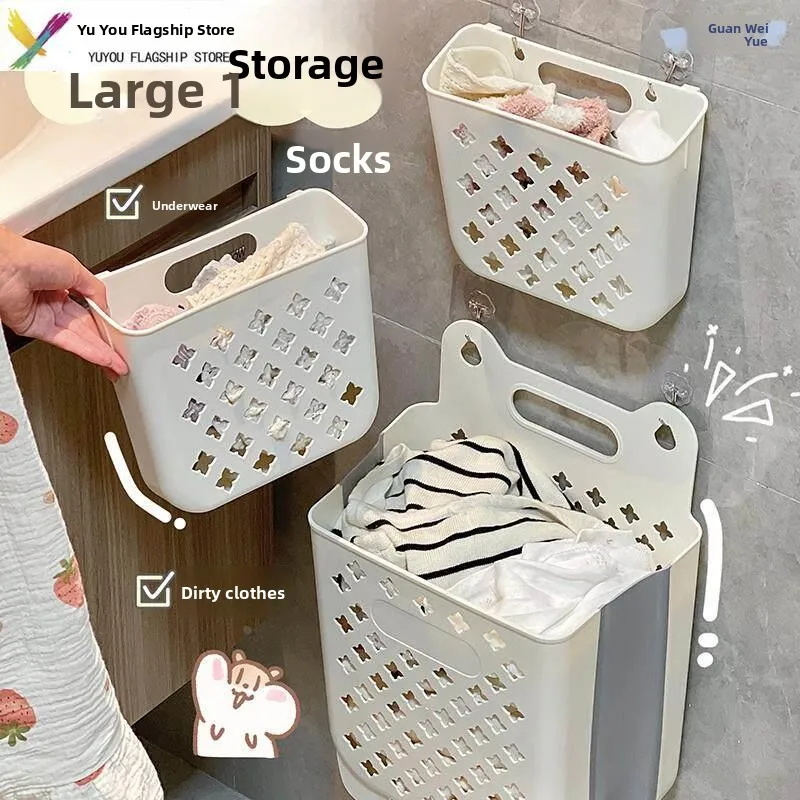 

Home Use Laundry Basket Dirty Clothes Hamper Foldable Bathroom Clothes Storage Basket Bucket Nordic Style Pure Color Korean F...