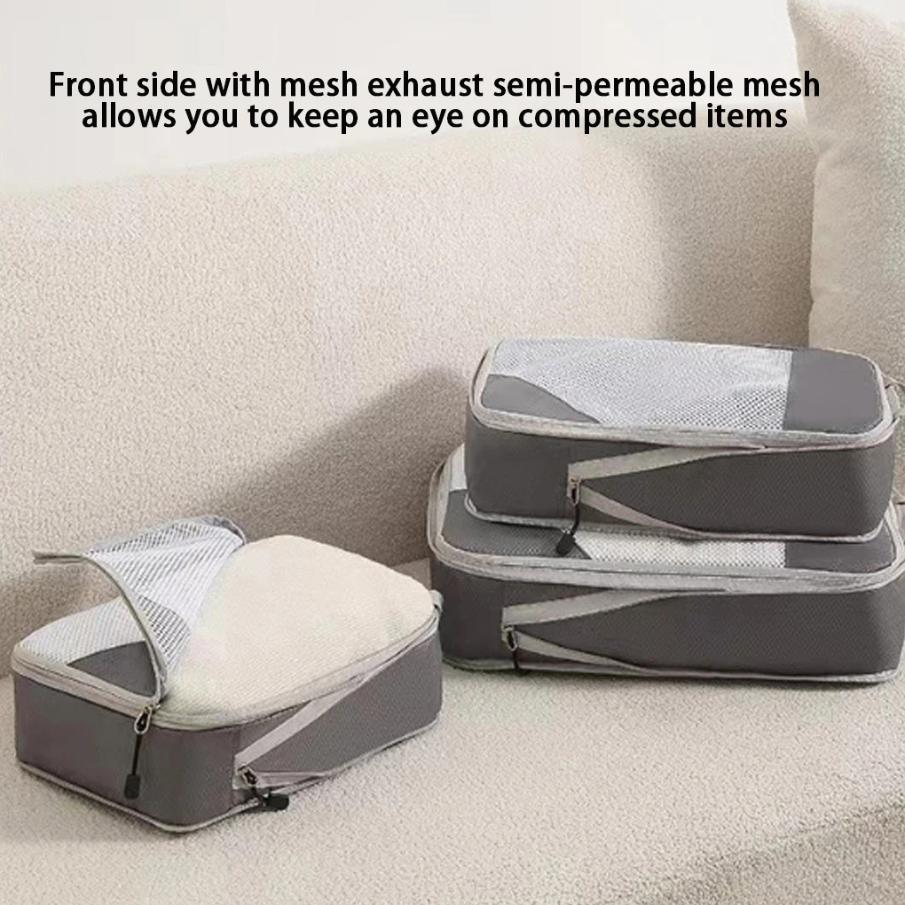 

3 предмета, компрессионный куб для путешествий, органайзер для дорожной сумки, предметы первой необходимости для путешествий, компрессионный куб для ручной клади