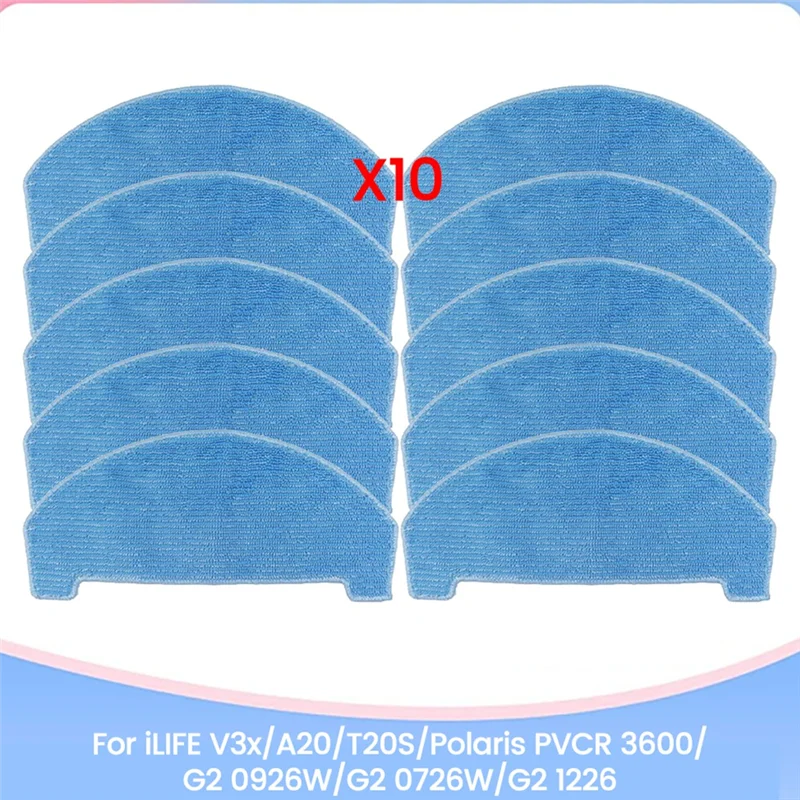 وسادات قماش ممسحة لـ ILIFE V3x/A20/T20S/Polaris PVCR 3600/G2 0926W/G2 0726W/G2 1226 مجموعة ملحقات-A77G