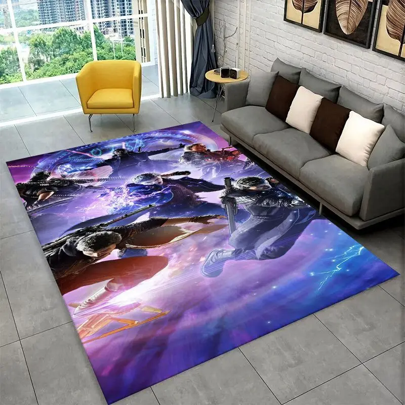 Game D-Devil May Cry DMC Gamer Carpet Rug for Bedroom Living Room Sofa Playroom Doormat Home Decor,Kid play Area Rug Non-slip