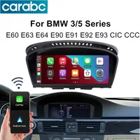8,9 ""Radio de coche inalámbrico Carplay Android Auto para BMW 3 5 Series E60 E61 E62 E63 E90 E91 E92 E93 M3 CCC sistema CIC navegación GPS