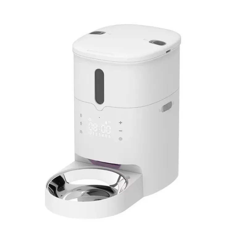 Key type intelligent automatic feeder for timed ration feeding pet bowl feeder pet electronic products