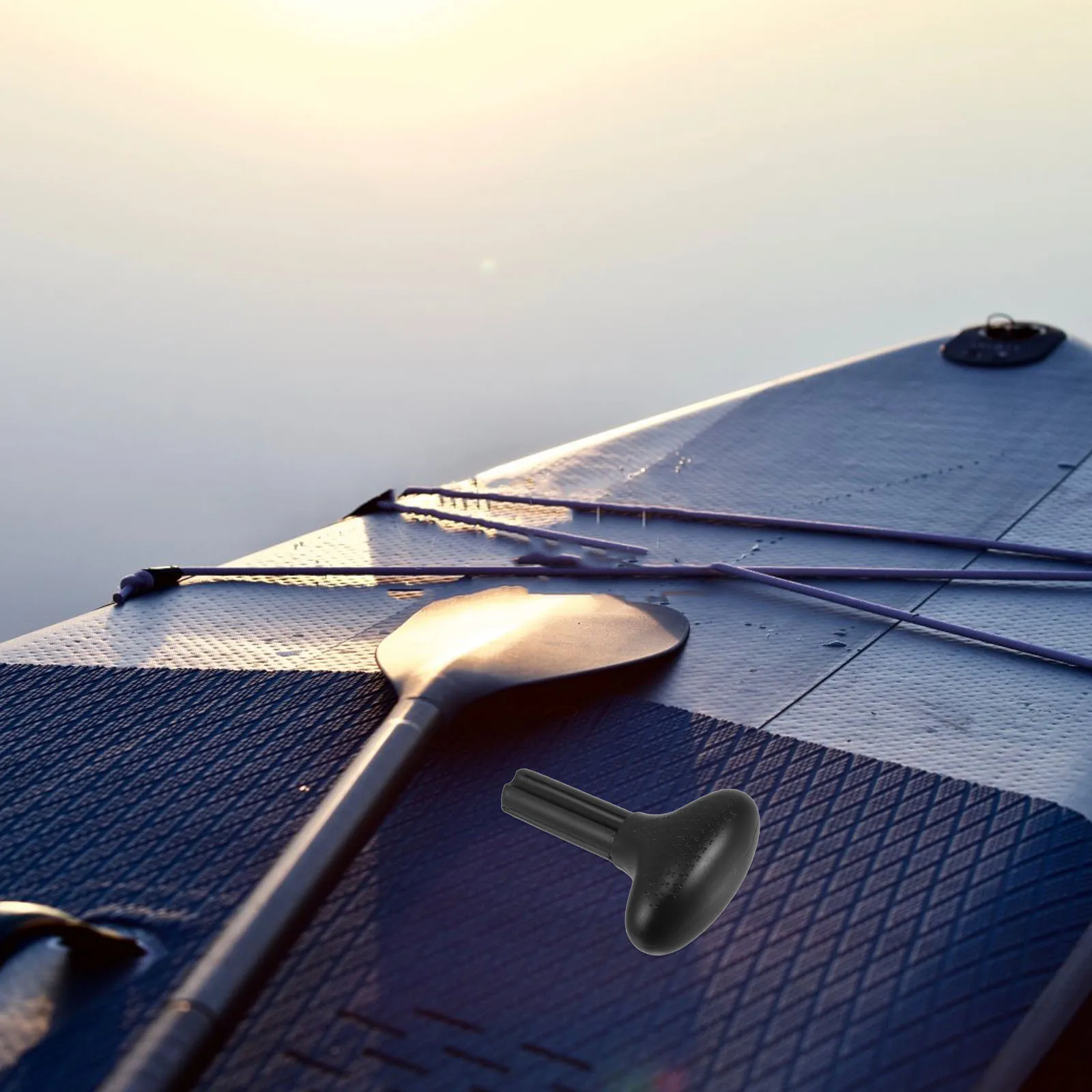 مقبض مجداف بلاستيكي خفيف الوزن قابل للتعديل، قبضة مريحة لقارب الكاياك، مجداف ركوب الأمواج، رأس قابل للاستبدال #4