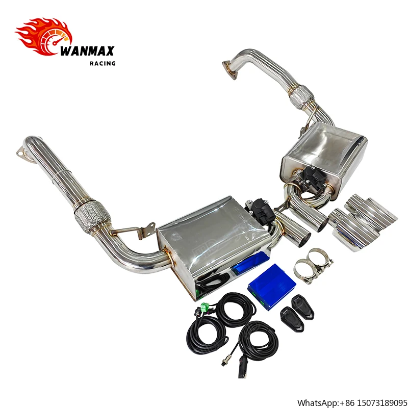 

For 987.1 Boxster/ 2.7L Catback Exhaust System with Valves Stainless Steel Tips