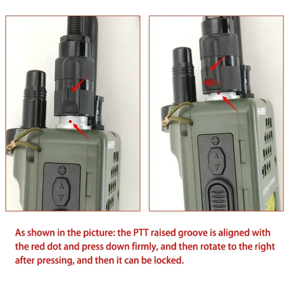 Tactical PTT 6 Pin Silynx Ptt per AN/PRC148 152 Walkie Talkie per PELTO/MSA Defense Headset Shooting Tactical