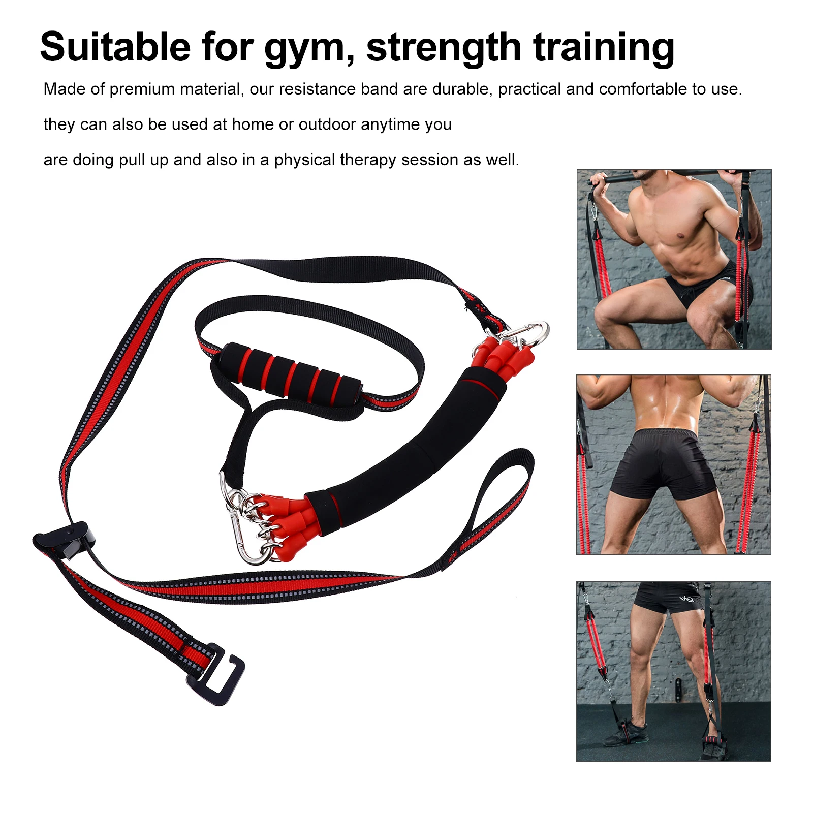 

Elastic Belt Tensioner Pull up Resistance Bands Pull-up Assist Lifting Straps for Ups