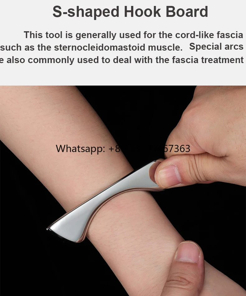 

In Stock Medical Stainless Steel Gua Sha Tool IASTM Therapy Tools Metal Guasha Boards Massage Tools Hot Sale