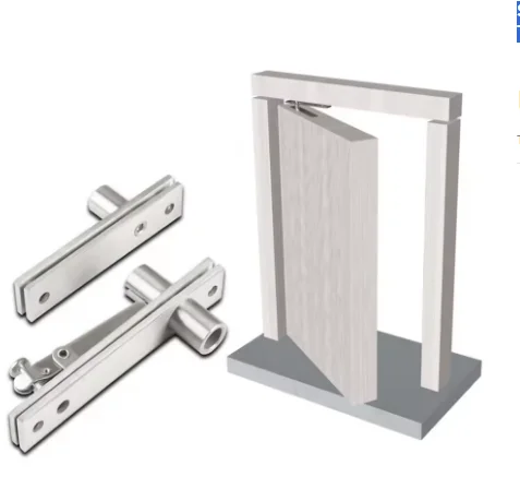Stainless Steel Pivot Door Hinge Heavy Duty For Wood 360 Degree Shaft For Room Mansion Tall Building Rotary Door Hardware