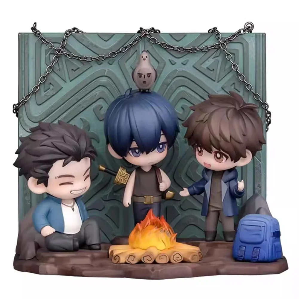 Anime Time Raiders DMBJ Dao Mu Bi Ji Kylin Zhang Qiling Wu Xie Wang Panzi Figure Figurine Doll Model Toy Official Original