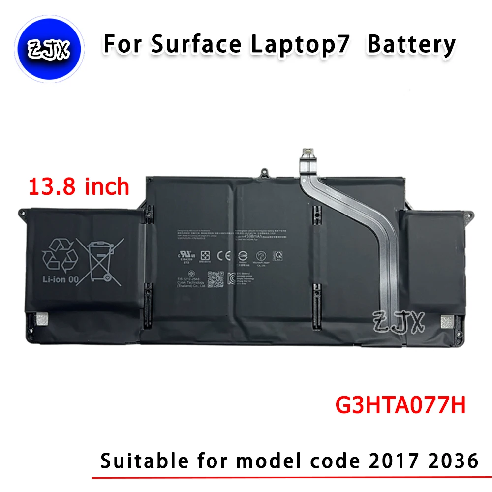 Batterie D'ordinateur Portable Microsoft Surface Laptop7 13,8 Pouces G3HTA077H MQ29 2036/2107