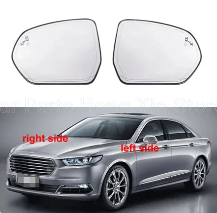 

For Ford Taurus 2015-2018 Replacement Side Mirrors Reflective Lens Rearview Mirror Lenses Glass with Heating Blind Spot 1PCS