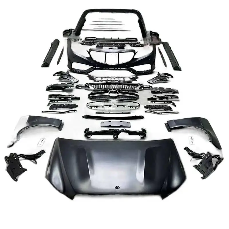 Car Body Kit Front Bumper Rear Bumper Grille for E Class W212 2010-2013 to 2014