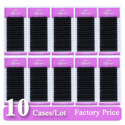 10Cases/Lot Super Matte Black False Eyelashes Extension Soft Natural Cashmere Eyelash Premium Mega Volume Classic Lash wholesale