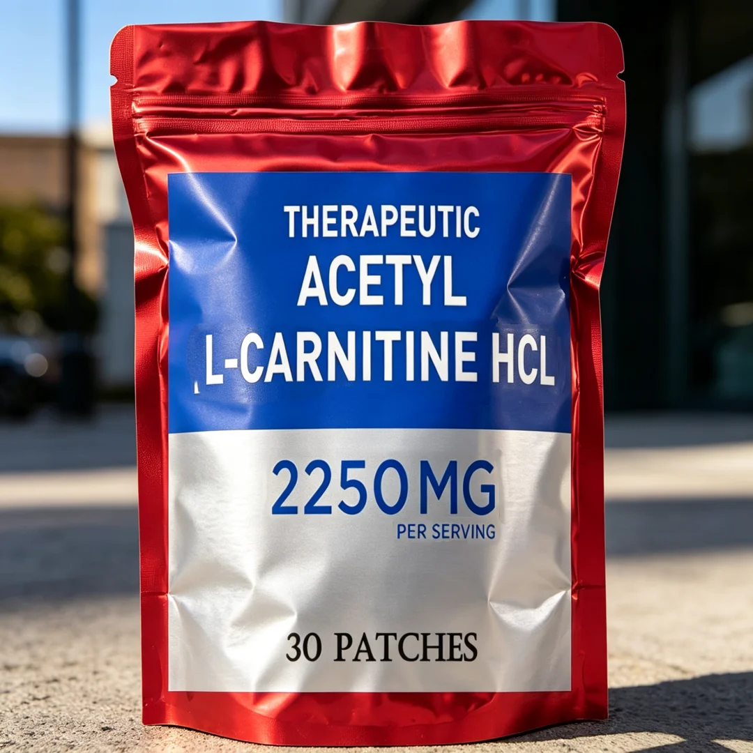Parches Transdérmicos de Acetil L-Carnitina HCL, Apoyo para la Salud Cerebral y Antioxidante, 30 Parches