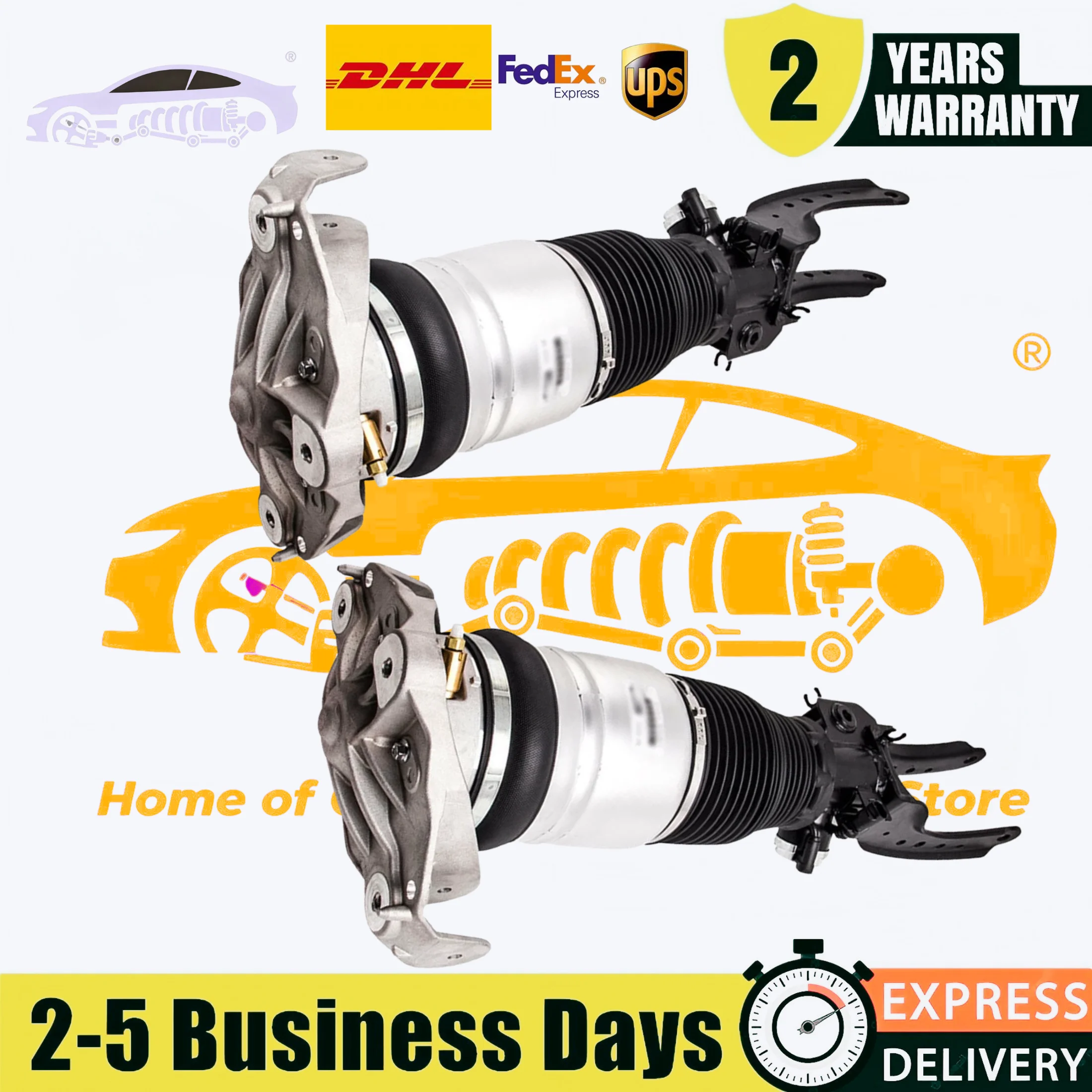 

Pair Front Air Suspension Shock Struts For Porsche Cayenne 9PA Audi Q7 2003 - 2016 95534304431 95535840300