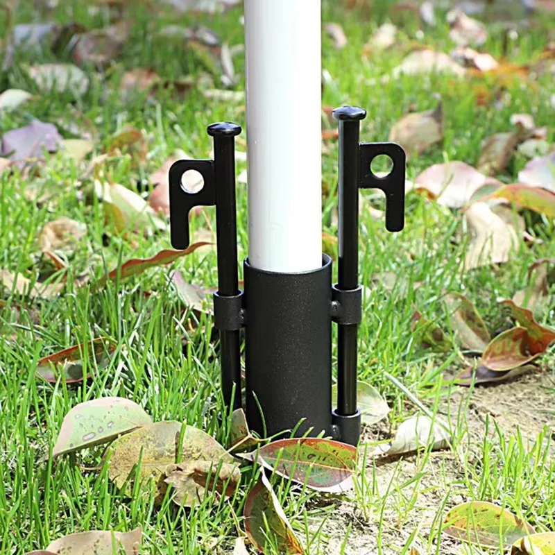 

Tent Pole Holder Tent Rod Holder Outdoor Awning Reinforced Windproof Support Rod Tent Fixed Stand Holder For Canopy Pole
