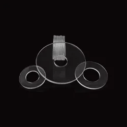 Hard PVC Plastic Insulation Transparent Gasket Ring Spacer Flat Washer M1.2 M1.4 M1.7 M1.8 M2 M2.5 M3 M3.5 M4 M5 M6 M8 M10 M12
