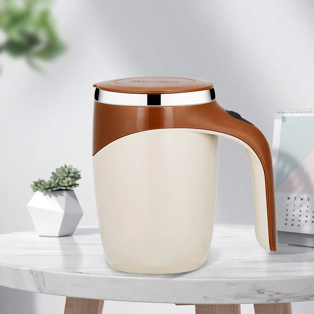 Automatic Stirring Coffee Mug Self Mixing Magnetic Stainless Steel Cup for Hot Chocolate Shake Lemonade Broth Milk