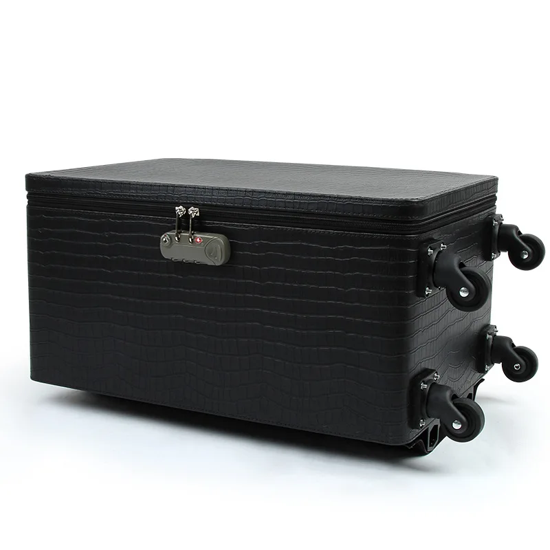 Jewelry box, ring pendant bracelet display trolley case, exhibition travel jewelry box.