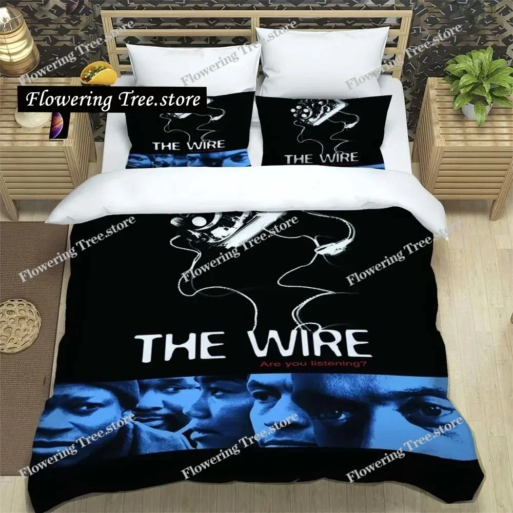 Crime TV Series The Wire Sheets Quilt Covers Bedding Dormitory Sheets Three-piece Bedding Set Soft Warm Bedding Set