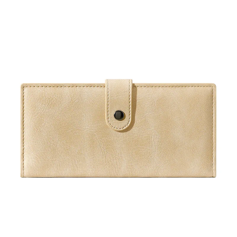 2025, schmale Damen-Geldbörse mit Kartenhalter, langes Portemonnaie, Premium-Leder, minimalistisch, High-End-Sensation, Multi-Kartensteckplatz, INS, originelles Design