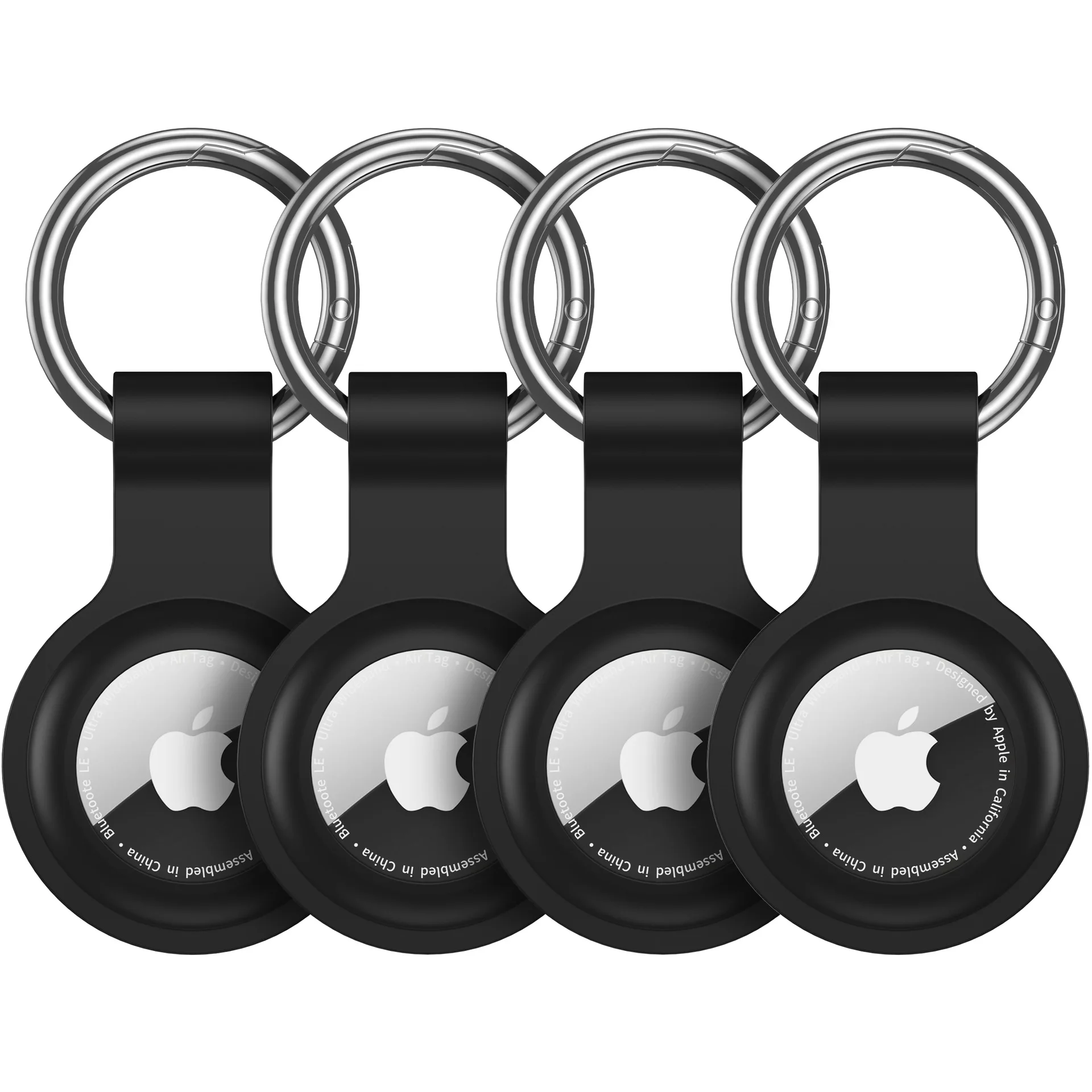 Airtag Holder Air Tag Case Silicone Airtag Keychain for Apple Air Tag Airtag Accessories for GPS Location Tracking Pet Luggage