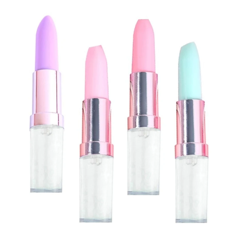 4Pcs Novelty Liquid Sand Gel Pen Lipstick Shaped Gel Pen Pocket Gel Pen Stocking Fillers for Kid Girl Student Reward Dropsale