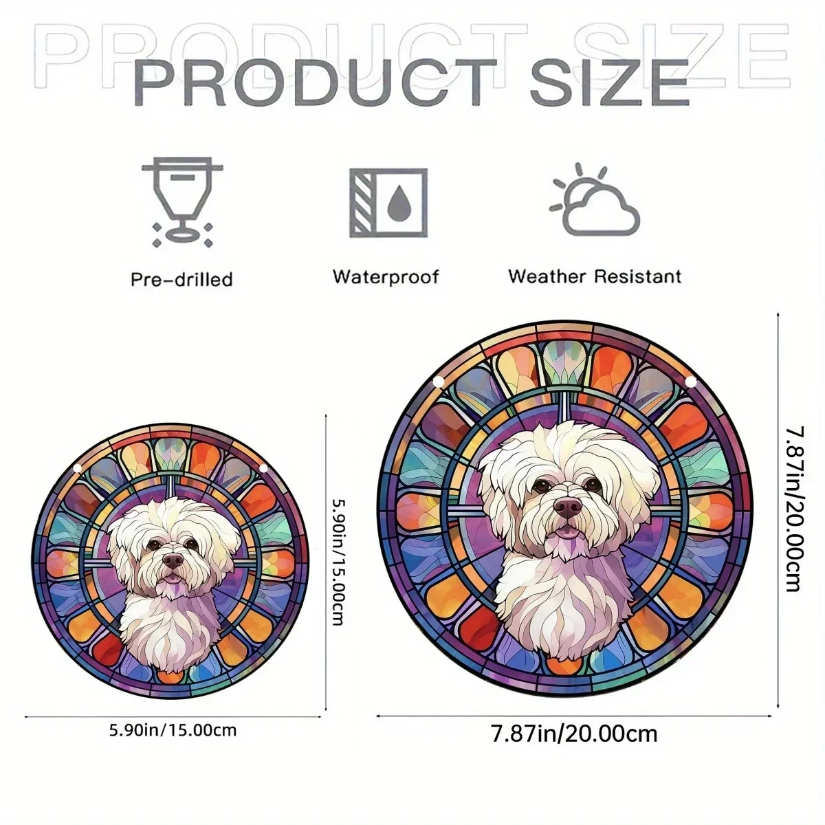 Gifts for Dog Lovers，Dog Memorial Suncatcher, Pet Loss Suncatcher, Stained Light Catcher, Dog Memorial Ornament Loss of Pet