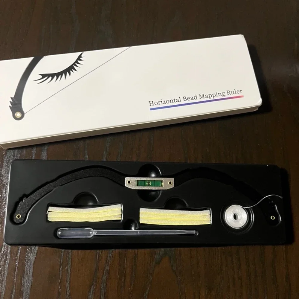 Mapping String Pre Inked Microblading Tattoo PMU String Mapping Permanent Makeup Bow and Arrow Line Ruler Measuring Brow Set