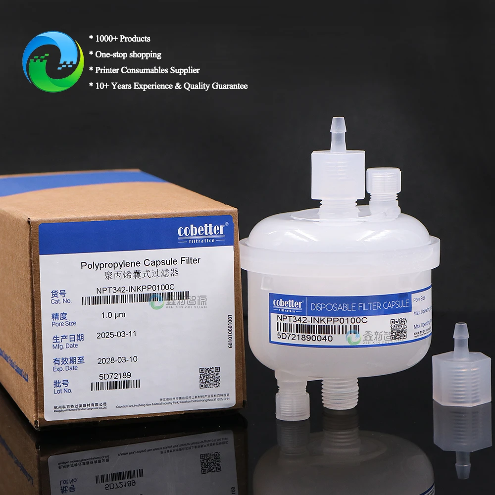 Cobetter DISPOSABLE FILTER CAPSULE NPT342-INKPP0100C Inkjet Printer Ink Filter 1.0um