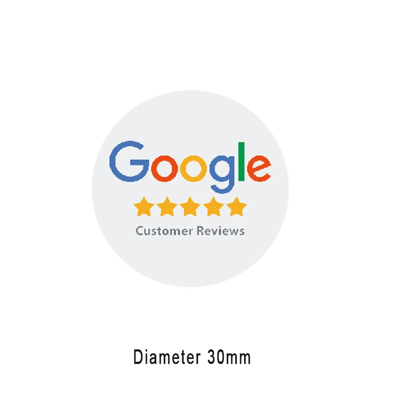 Black Google Review NFC Epoxy Sticker Increase Your Reviews  Diameter 30mm