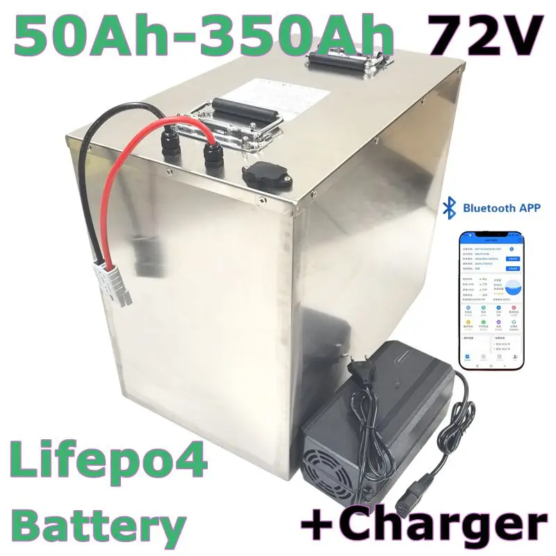 

72V Lifepo4 Battery 50Ah-350Ah Lithium Iron Phosphate Battery Pack High Capacity Rechargeable for 3KW/7KW/10KW/14KW Sightseeing
