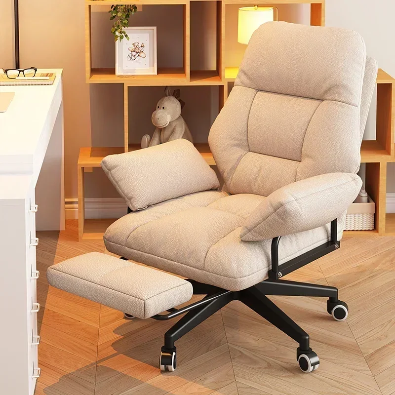 Modern Swivel Back Cushion Office Chair Full Body Ergonomic Comfort Fashion Chair Mobile Sillas De Playa Office Desk Furnitures