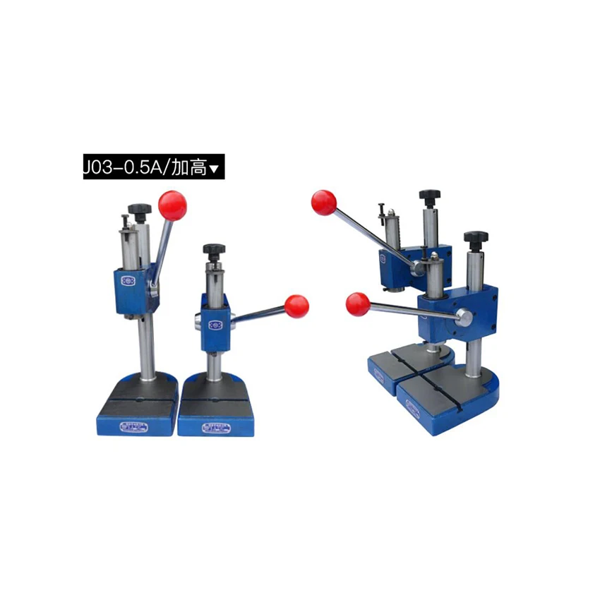 

J03-0.5A precision manual press / hand pull punch,Maximum clamping height 140mm,Nominal pressure 5KN Manual Punching Machine