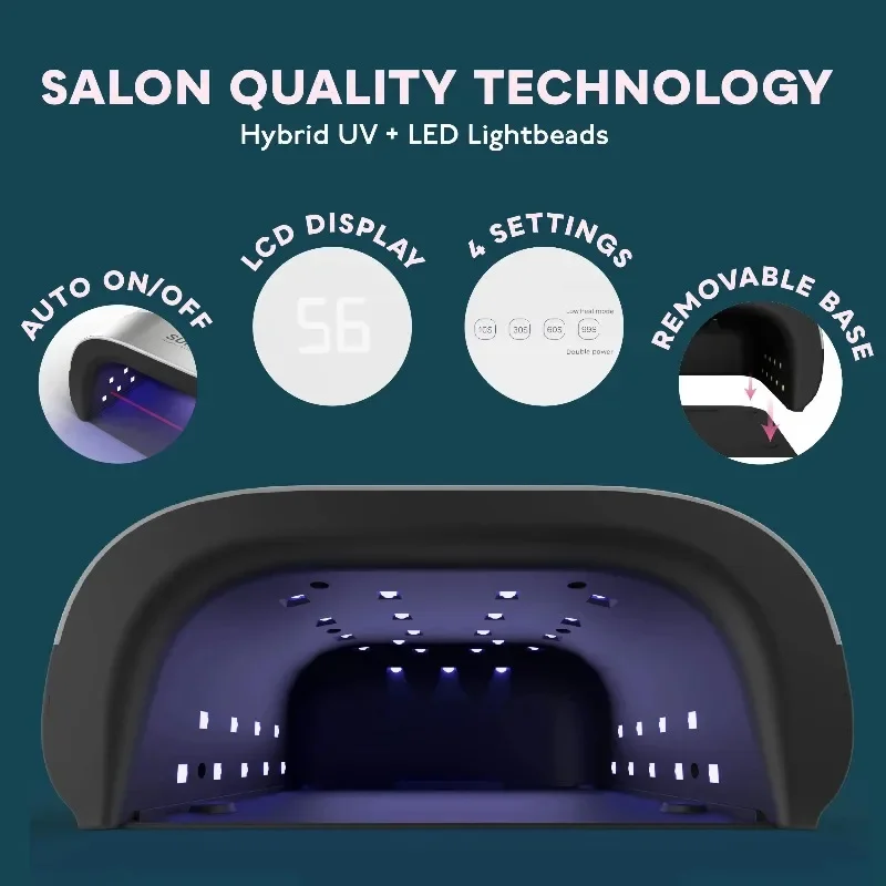 48W 스마트 UV LED 램프 네일 드라이어 36개 LED 젤 폴리쉬 지능형 자동 센서 한 손 네일 드라이어 빠른 건조 네일 장비