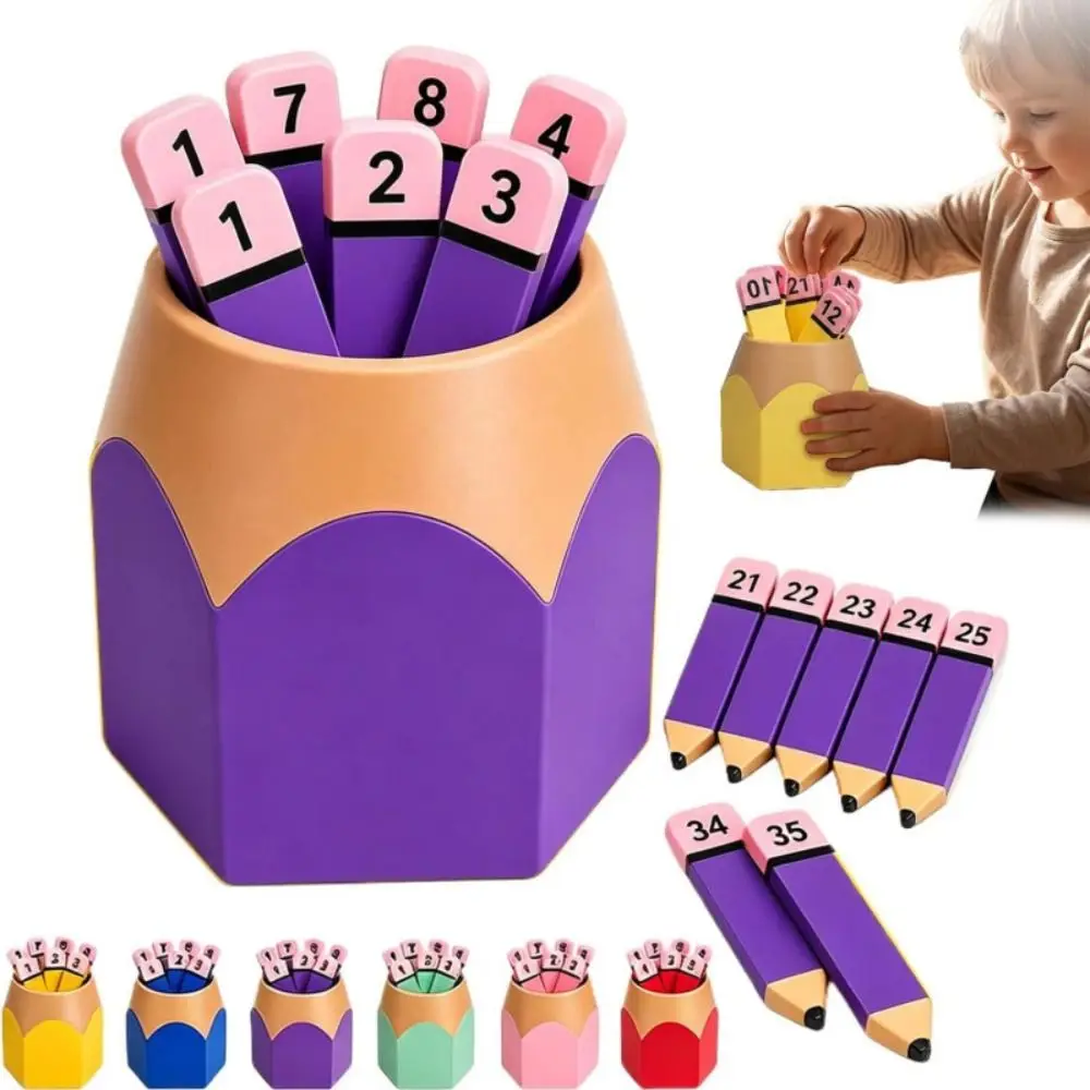 Reusable Counting Board Math Manipulatives Montessori Math Math Teaching Aid Pencil Counting Quantity Count Counting Set