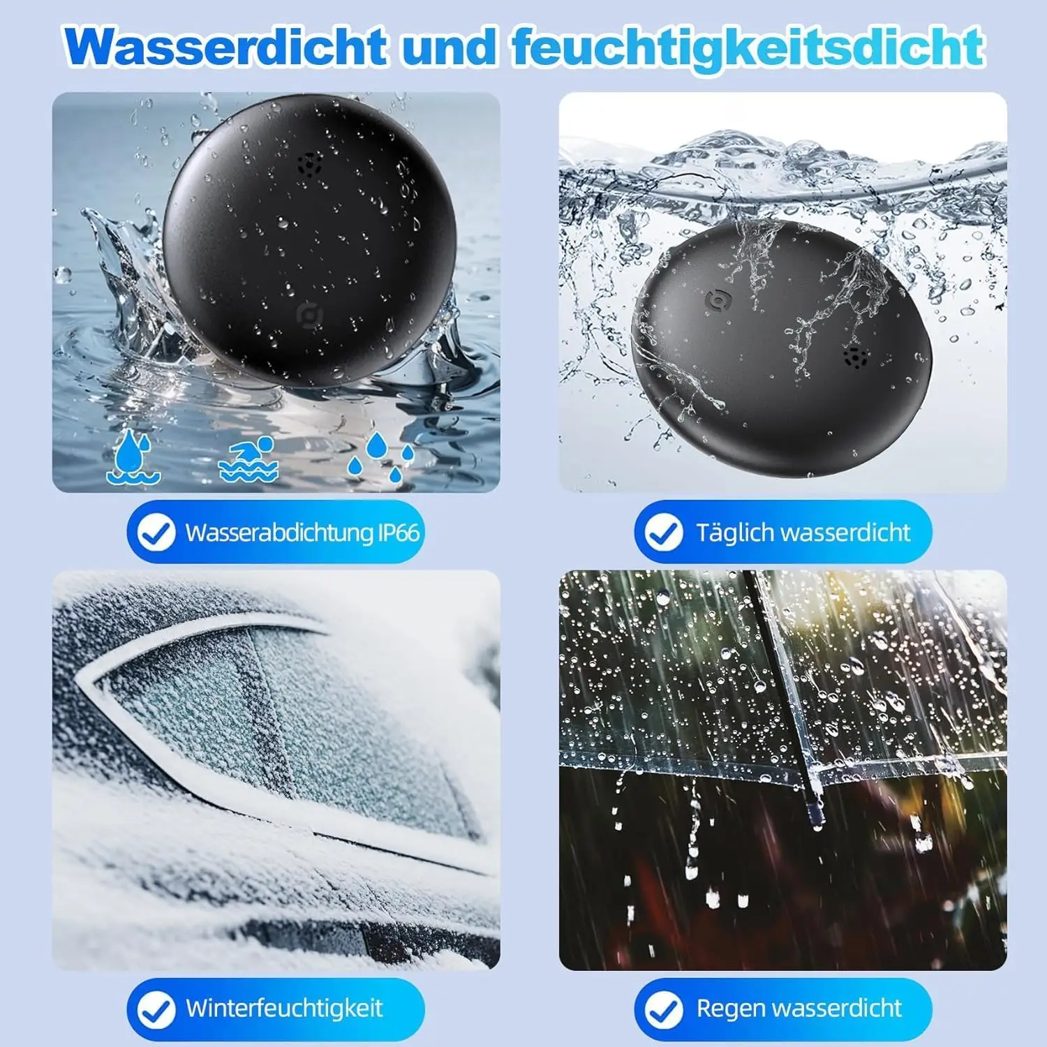 Rastreador Android, Air Smart Tag compatible con Google Find My (solo Android), buscador de llaves para llaves, equipaje, maleta, billetera IP66