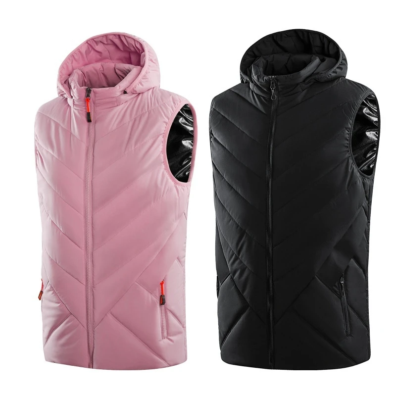 Mens Womens Graphene Heating Vest Intelligent Heating Suit Couple Outdoor Thermal Wear Electric Warm