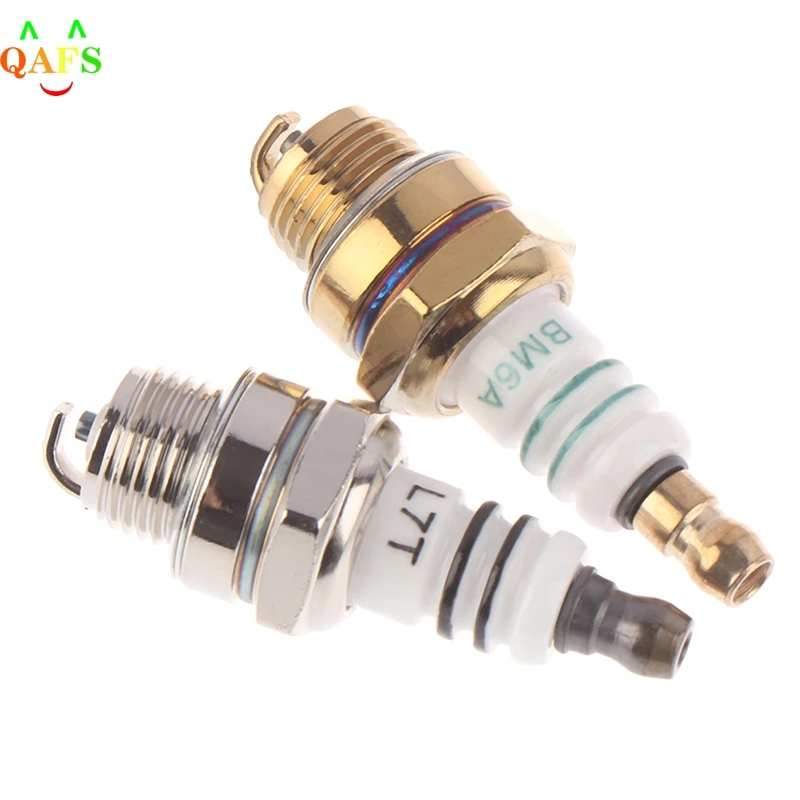 1PCS BM6A Spark Plug Glow Plug Replacemnet for 2-stroke Chainsaw Lawn Mower Strimmer