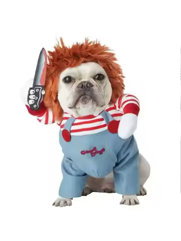 1PCS Halloween Dagger Pet Transformation Dress Festival Funny Knife Holding Dog Clothes Cat Standing Dress Pet Dress Up