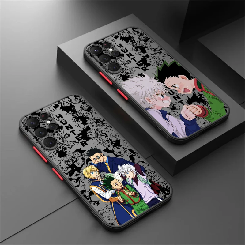 Hunter X Hunter Cartoon Frosted Translucent For Samsung A53 A52 A33 A32 A51 A71 A21S A13 A73 A50 A22 A12 5G TPU Phone Case