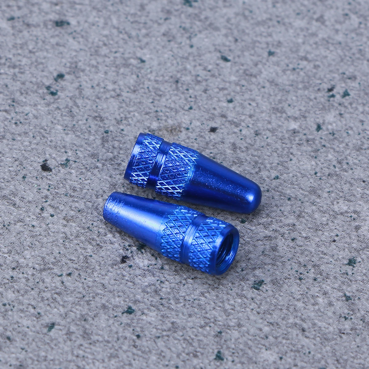 

6 pcs French Style Aluminum Bike Tire Valve Caps Orange Blue Anti Rust Durable Fits Bicycle Mountain Roadbike Sealing Effect
