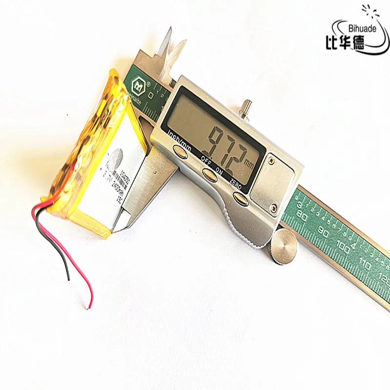 3,7V ليثيوم بوليمر بطارية 104050 2400MAH اللوحي والملاحة المحمول الطاقة GIY