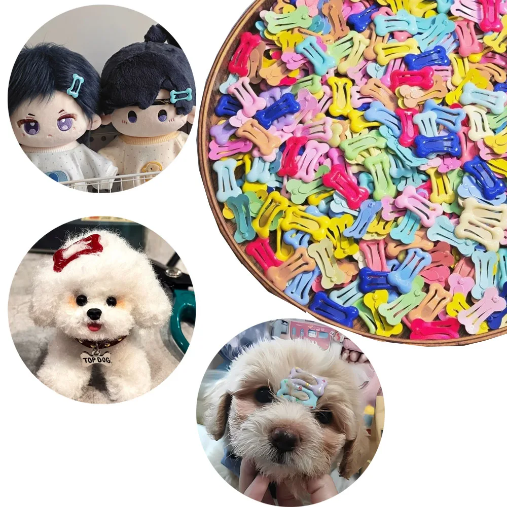2.5cm BB Hair Clip Dog Pet Hair Clip Cute Cartoon Doll Pet Accessories Headdress Decoration Gift